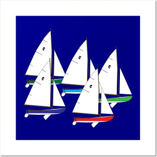 Town Class Sailboats Racing Posters and Art